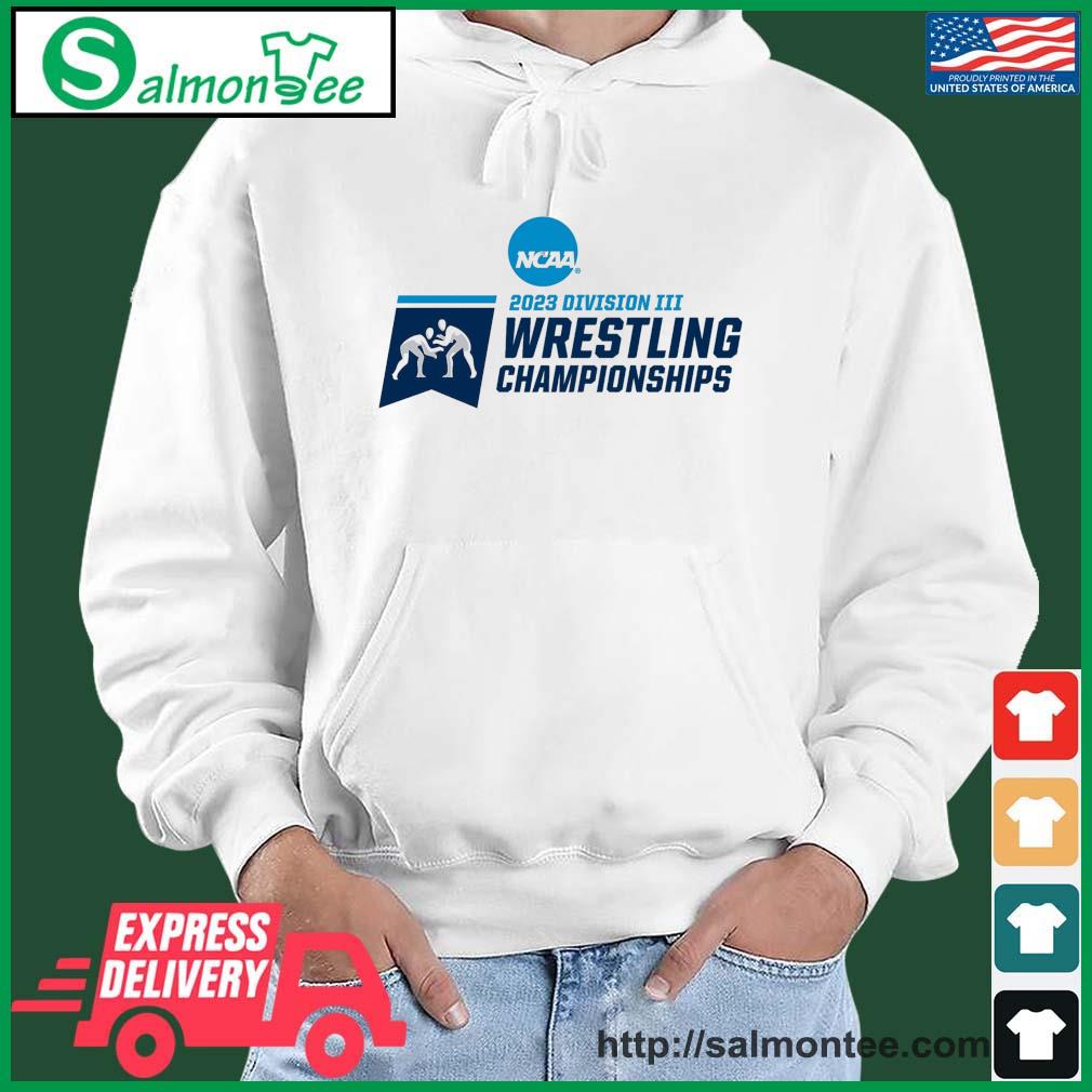 2023 NCAA Division III Wrestling Championship Logo Shirt salmon white hoodie