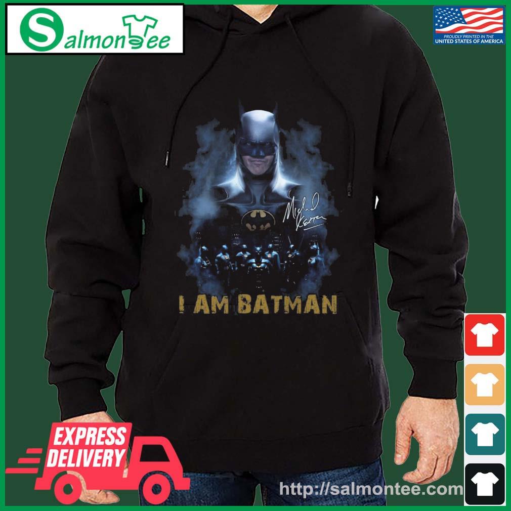 Batman Movies I Am Batman Signature Shirt salmon black hoodie