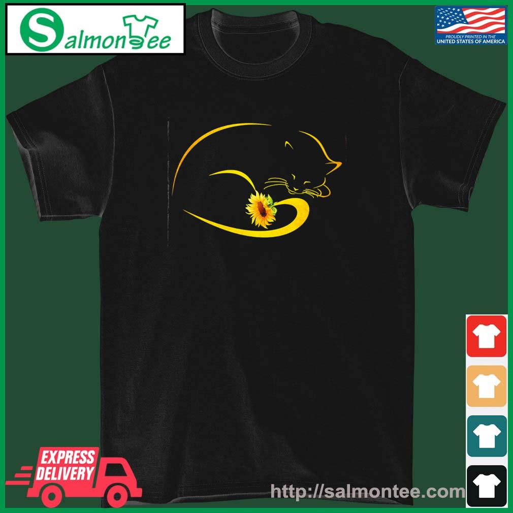 Black Cat Sunflower 2023 Shirt