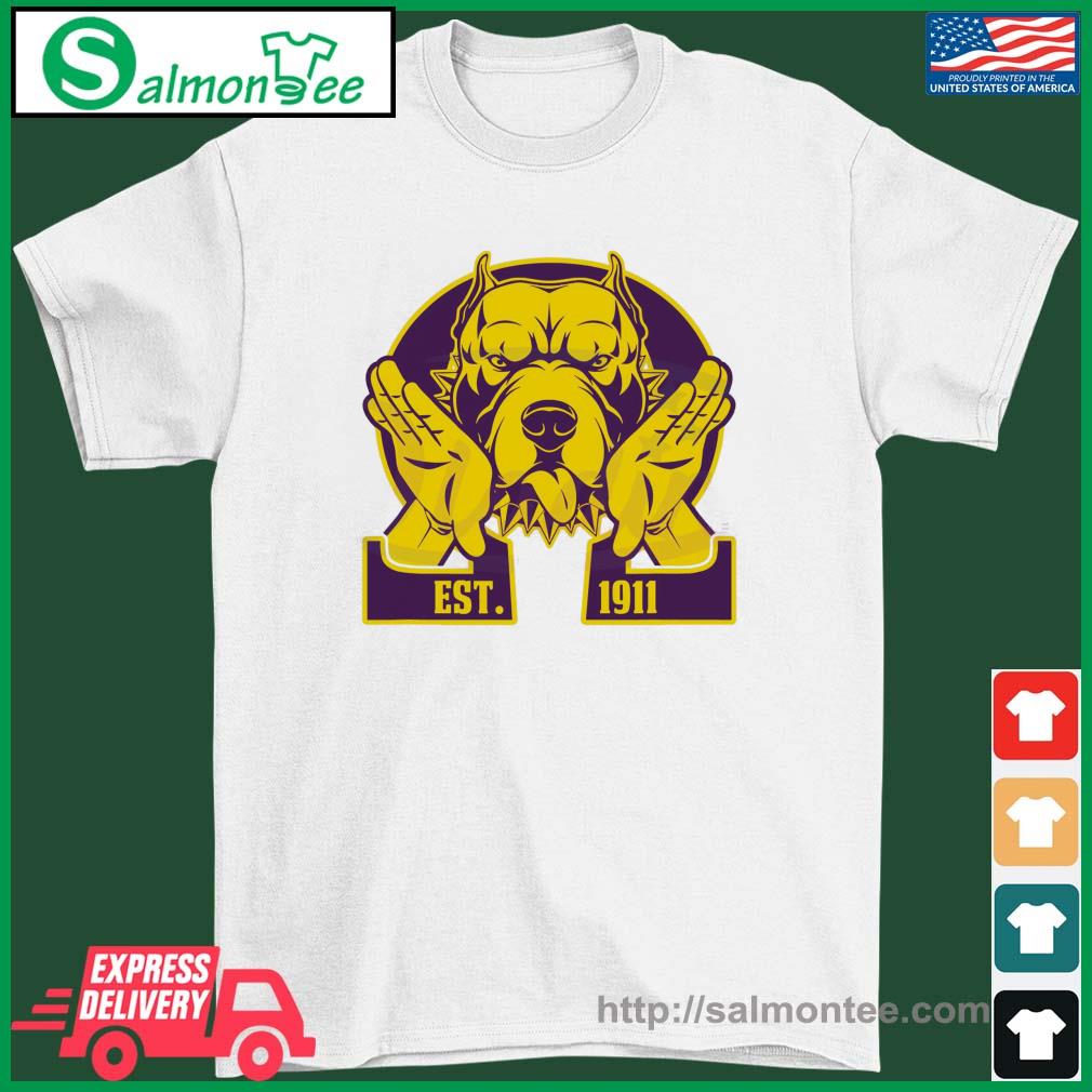 Black Fraternity Omega 1911 Bulldog Hand Shirt