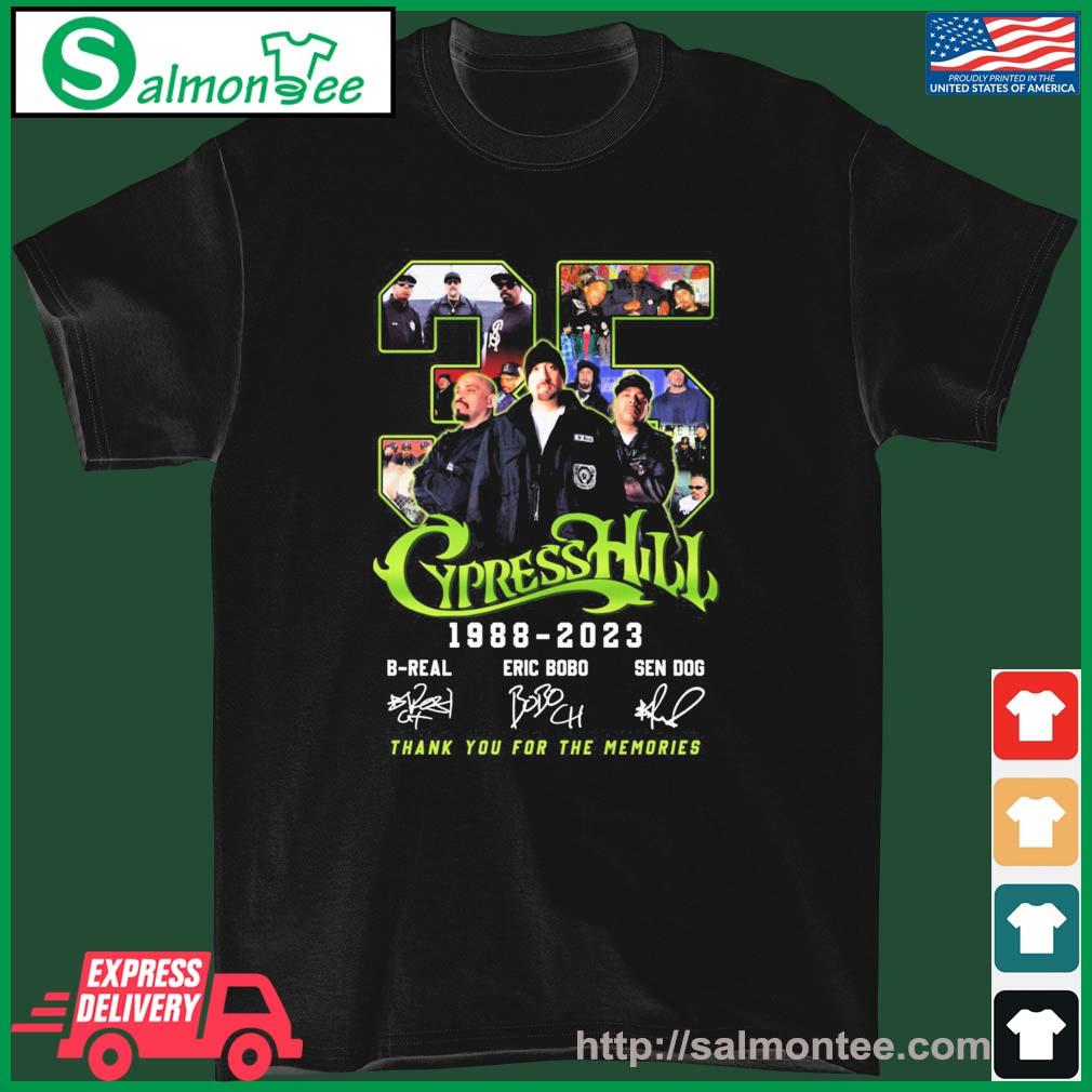 Cypress Hill 35 Years 1988-2023 Thank You For The Memories Signature Shirt