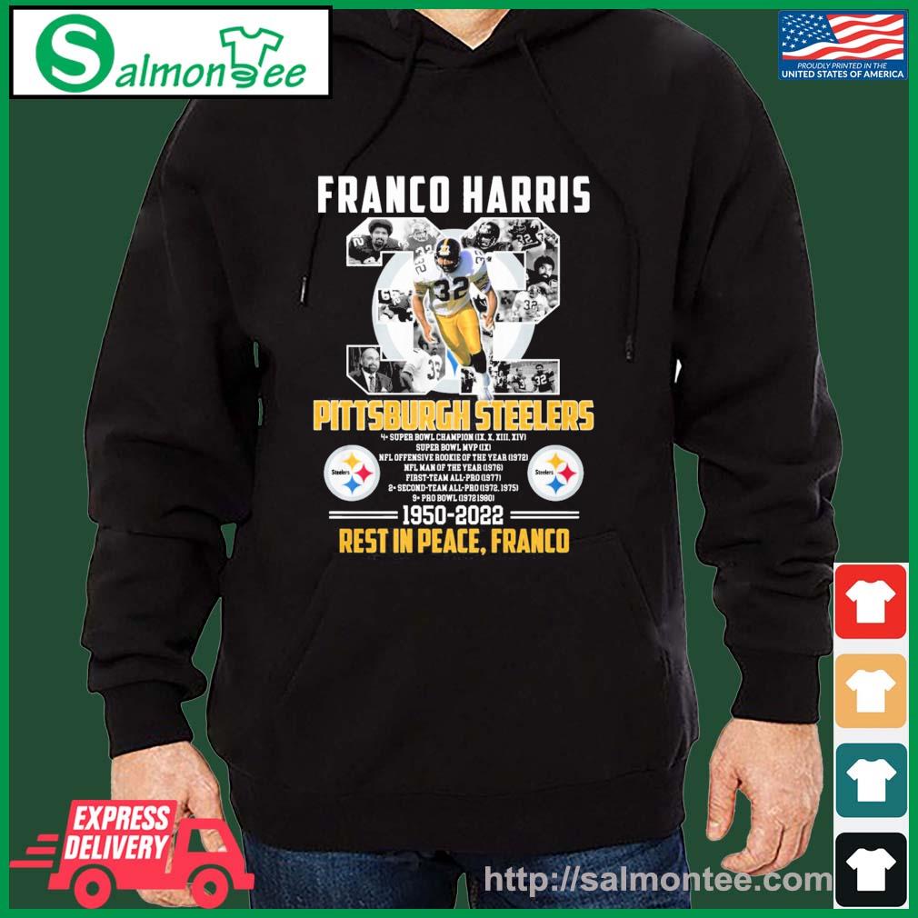 Franco Harris Pittsburgh Steelers 1950-2022 signature shirt, hoodie,  sweater and long sleeve