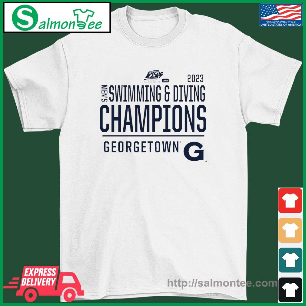 Georgetown Hoyas 2023 Big East Men's Swimming & Diving Champions T-Shirt