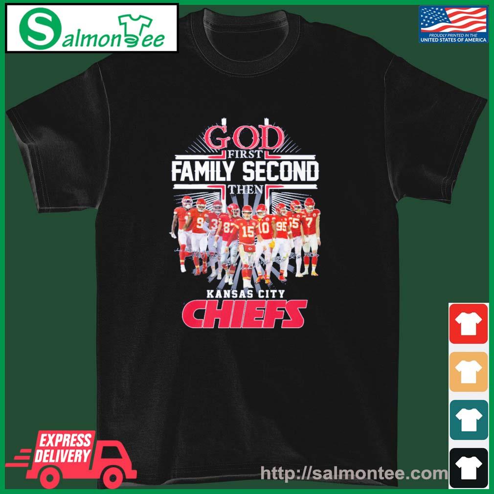 God First Family Second Then Kansas City Chiefs Basketball Shirt