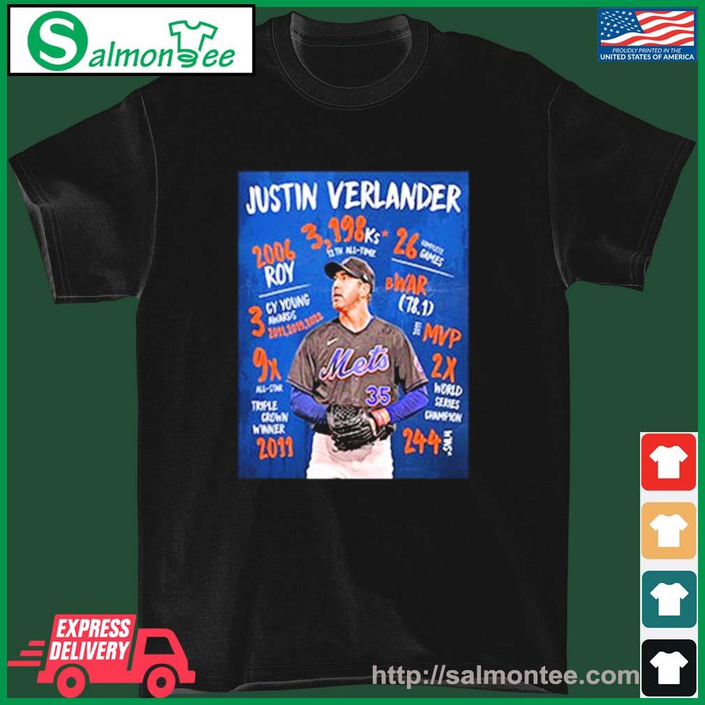Justin Verlander All Titles In The Career MLB And New York Mets Vintage Shirt