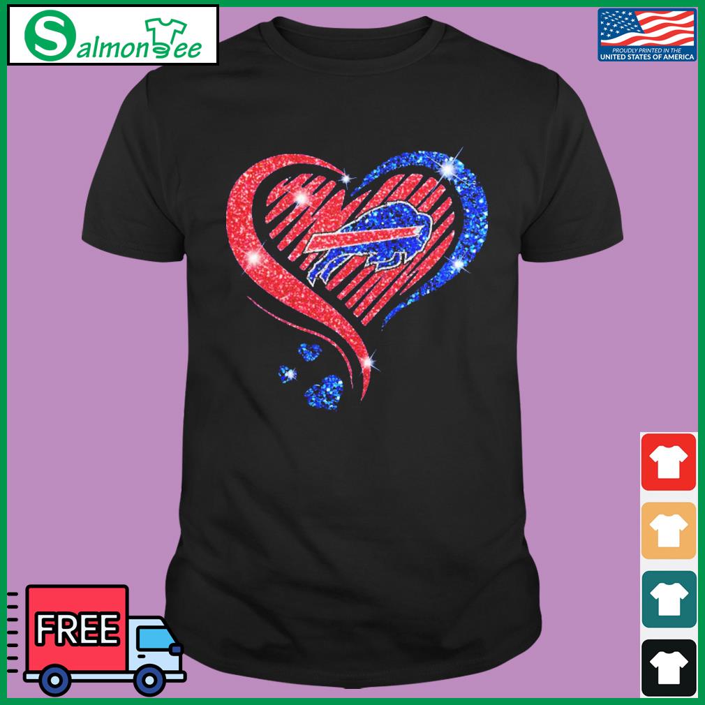 Love Buffalo Bills Sparkle Heart Version Gift Shirt, hoodie