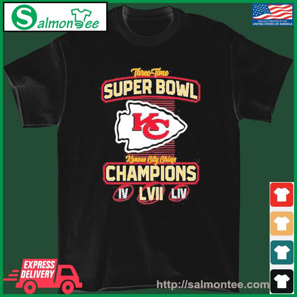 Kansas City Chiefs Champions 3x Super Bowl Iv Lvii Liv Baseball Jersey -  Tagotee