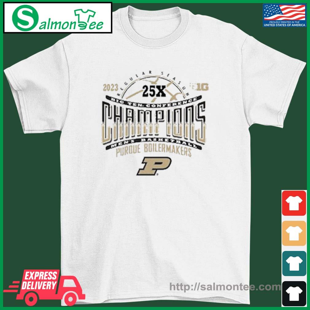 Purdue Boilermakers Men's Basketball 2023 Big Ten Conference Champions 25X Shirt