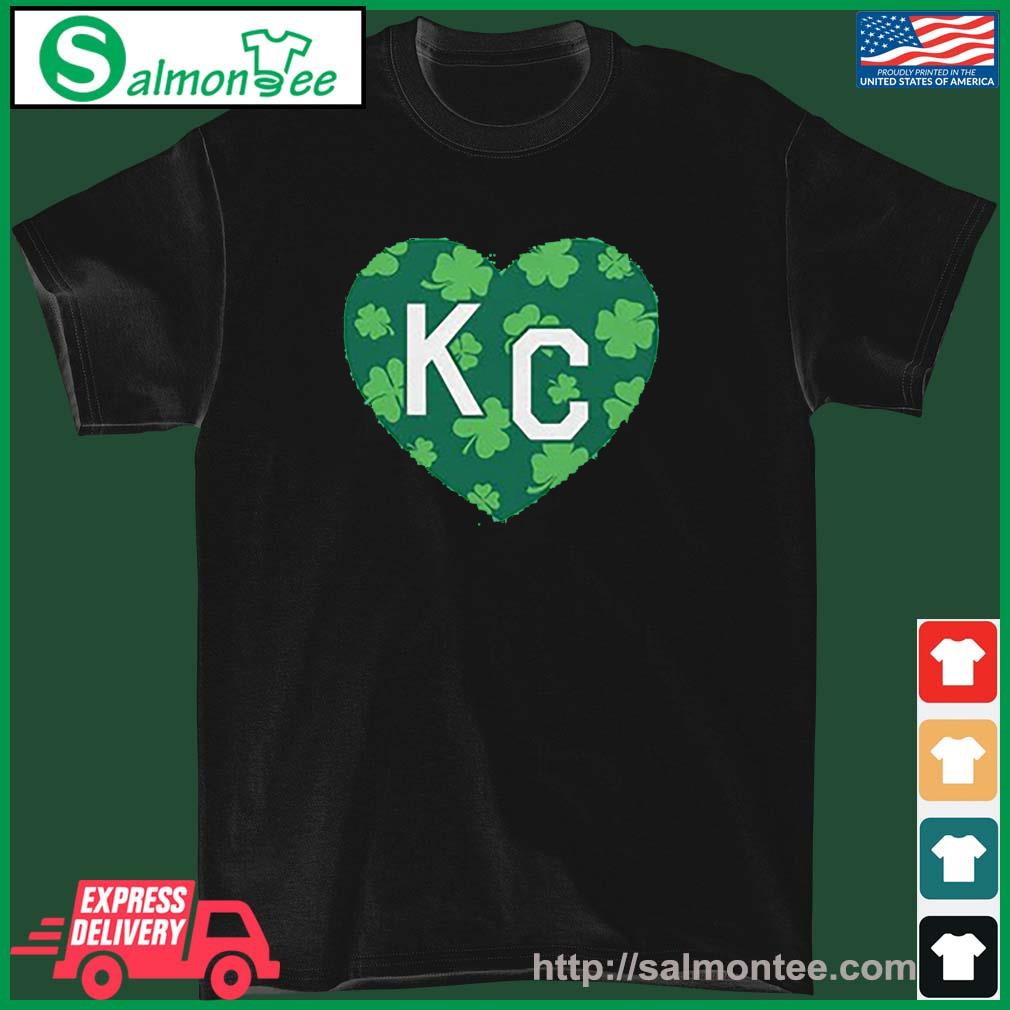 Shamrock KC Heart Green St. Patrick's Day T-Shirt