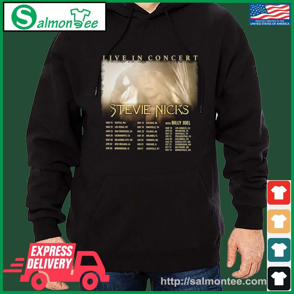 Stevie Nicks Live In Concert 2023 Shirt salmon black hoodie