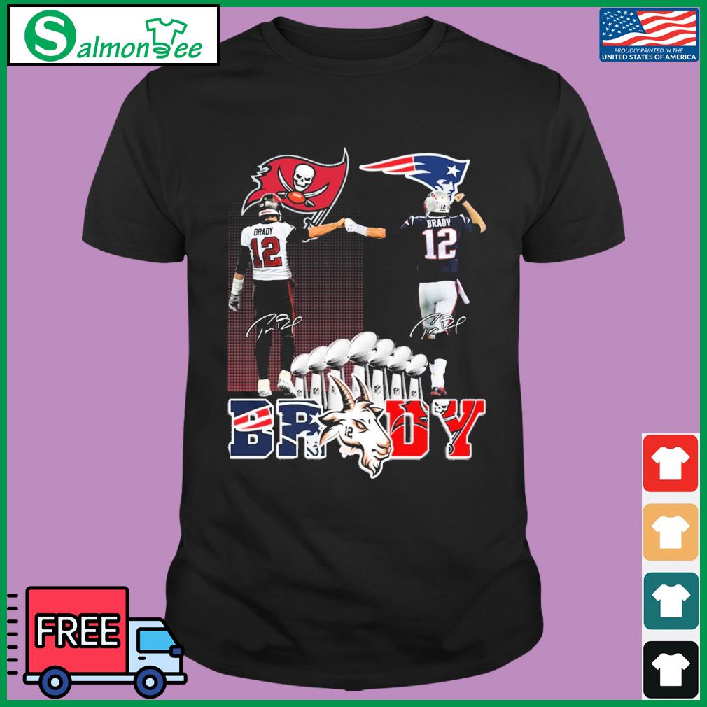 Official Tom brady goat split Patriots Buccaneers thank You shirt, hoodie,  sweater, long sleeve and tank top