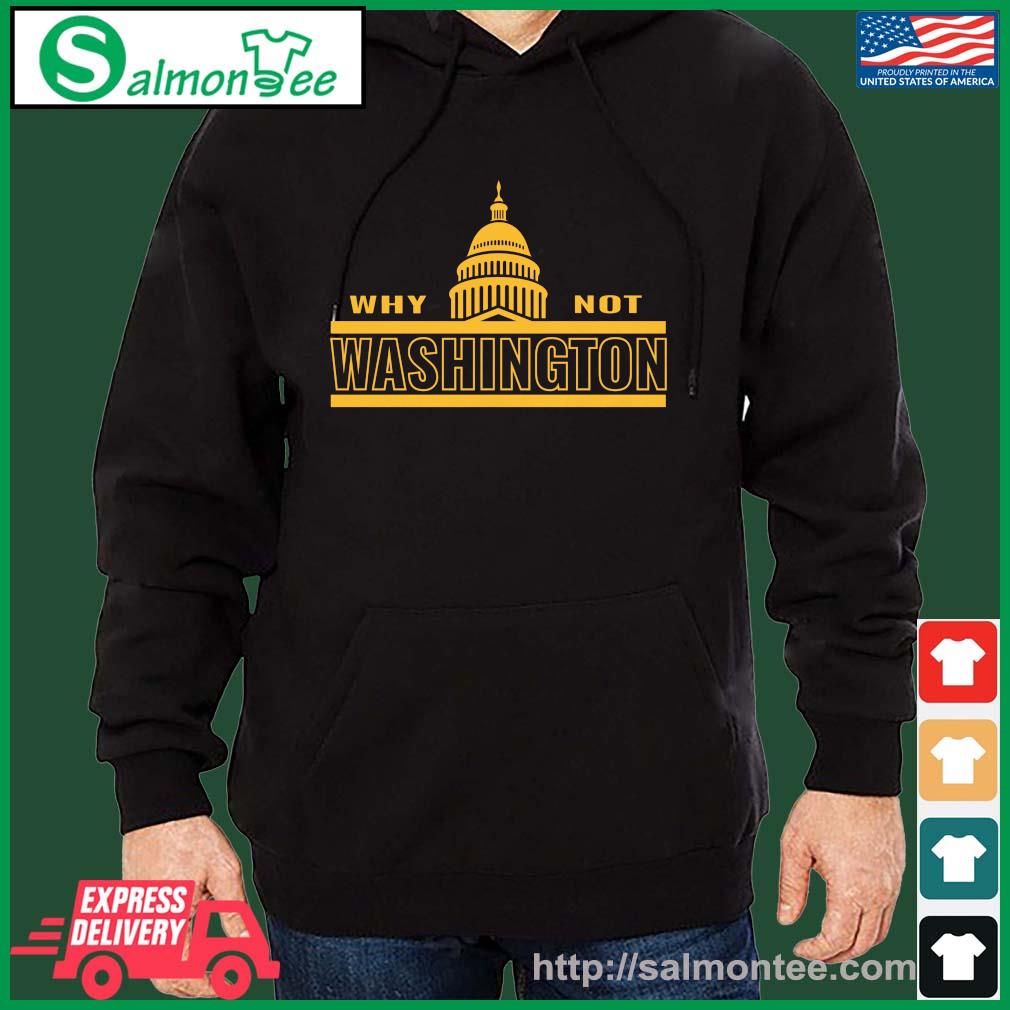 Washington Football Why Not Washington Shirt salmon black hoodie
