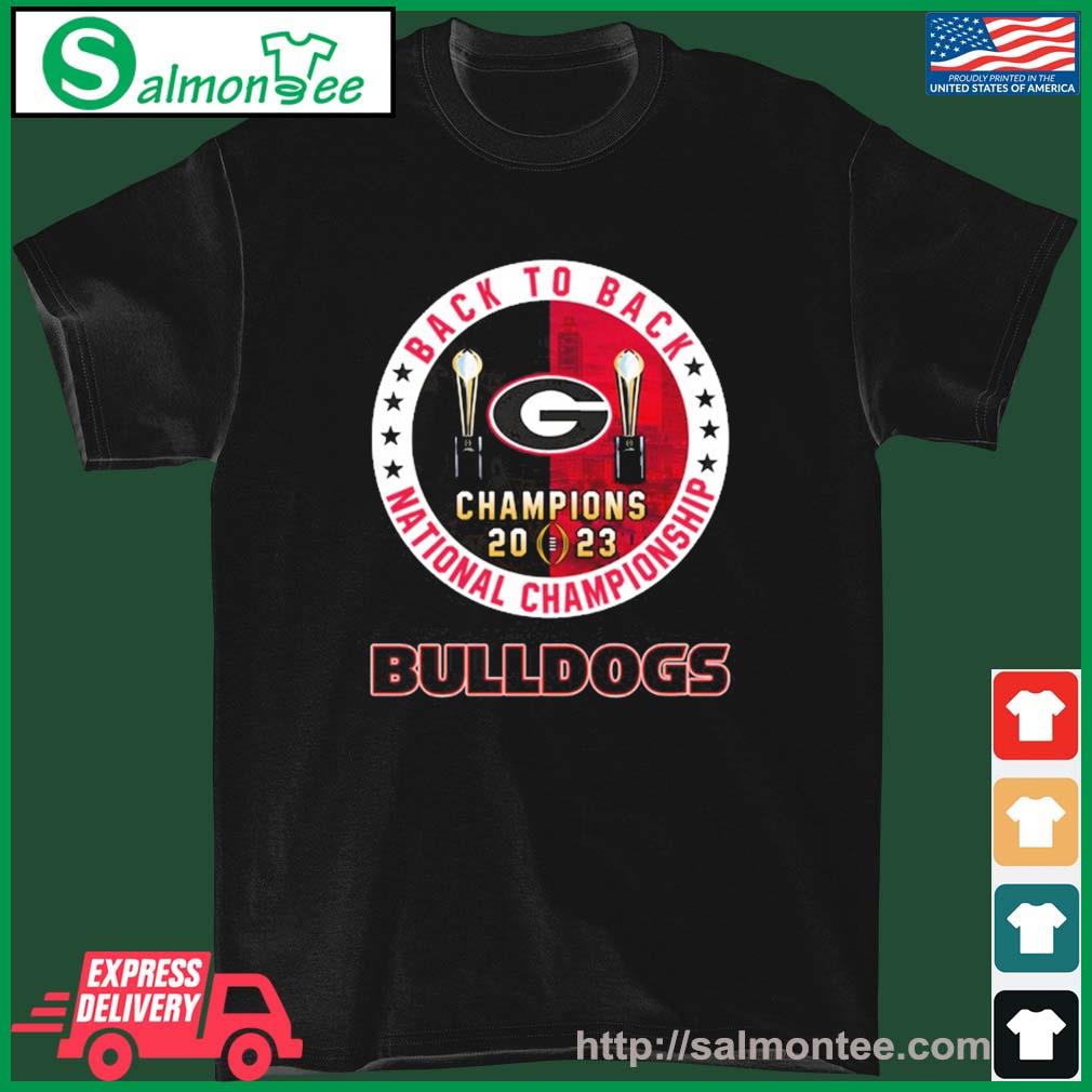 2023 CFP National Champion Georgia Bulldogs Back To Back Shirt