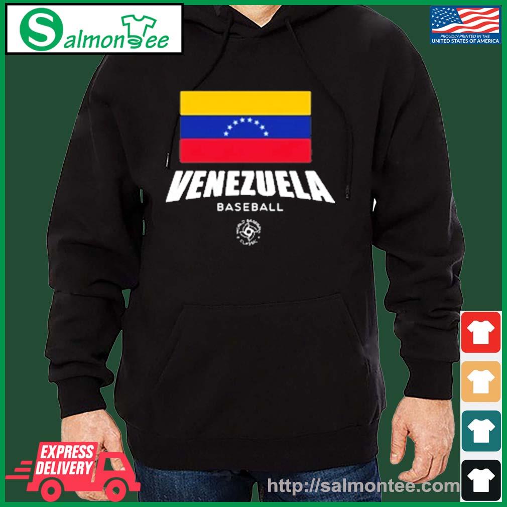 2023 Men's Venezuela Baseball Legends World Baseball Classic Shirt salmon black hoodie