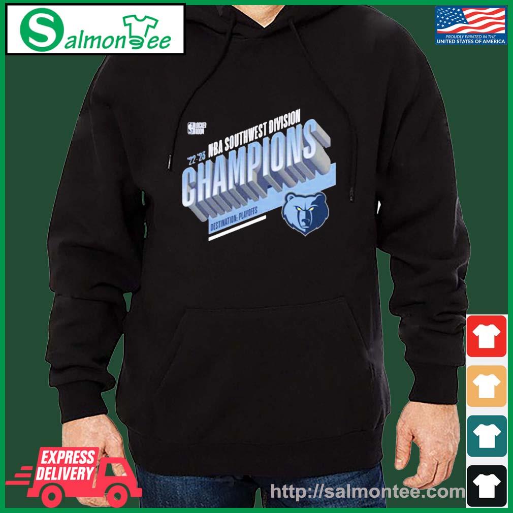 2023 Nba Southwest Division Playoffs Champions Memphis Grizzlies Shirt salmon black hoodie
