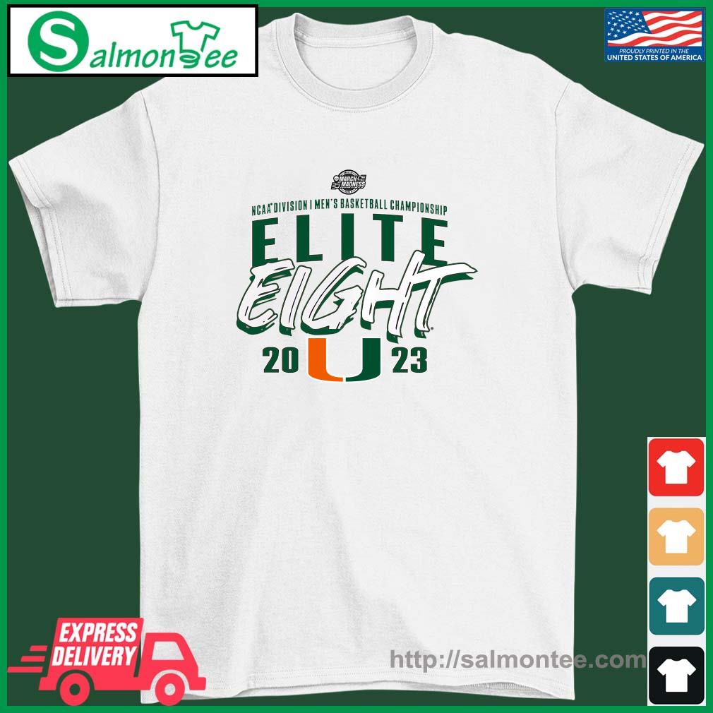 Awesome miami Men's Basketball Elite 8 2023 NCAA March Madness Shirt