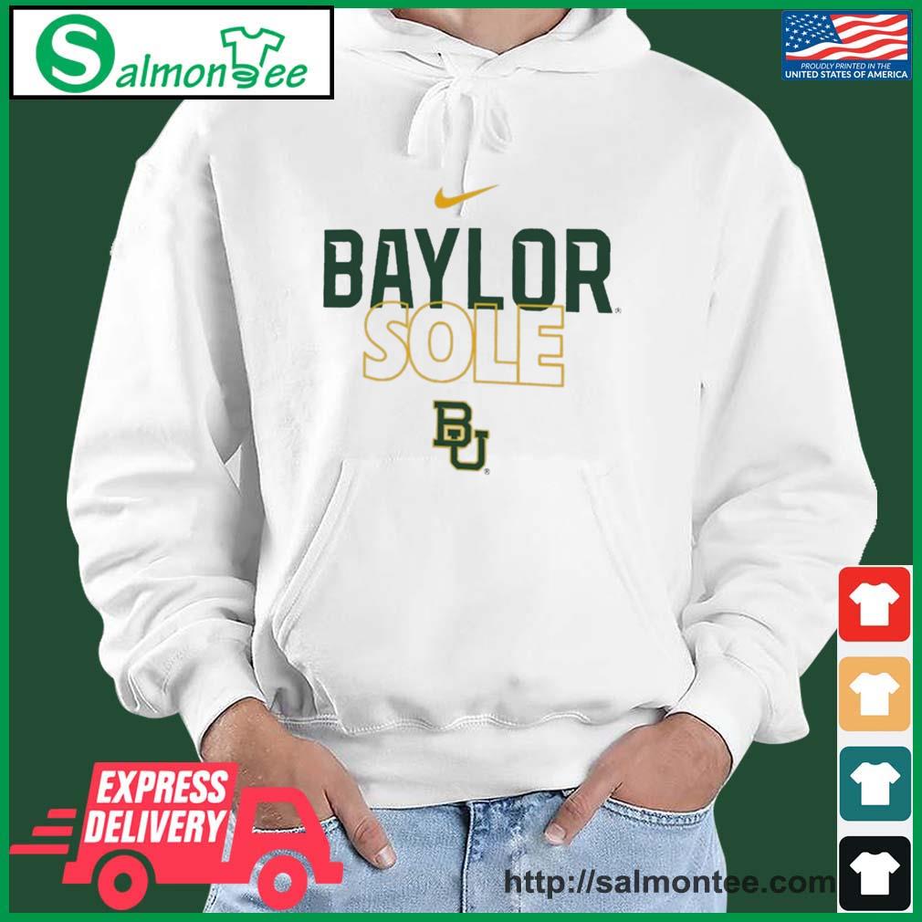 Baylor University Bears Basketball Nike Baylor Sole s salmon white hoodie