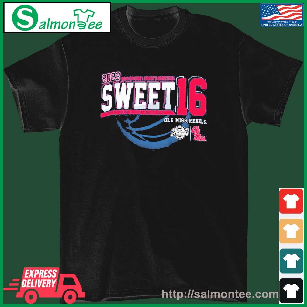 Best 2023 NCAA DI Women's Basketball Sweet 16 Ole Miss Rebels The Road To Dallas Shirt