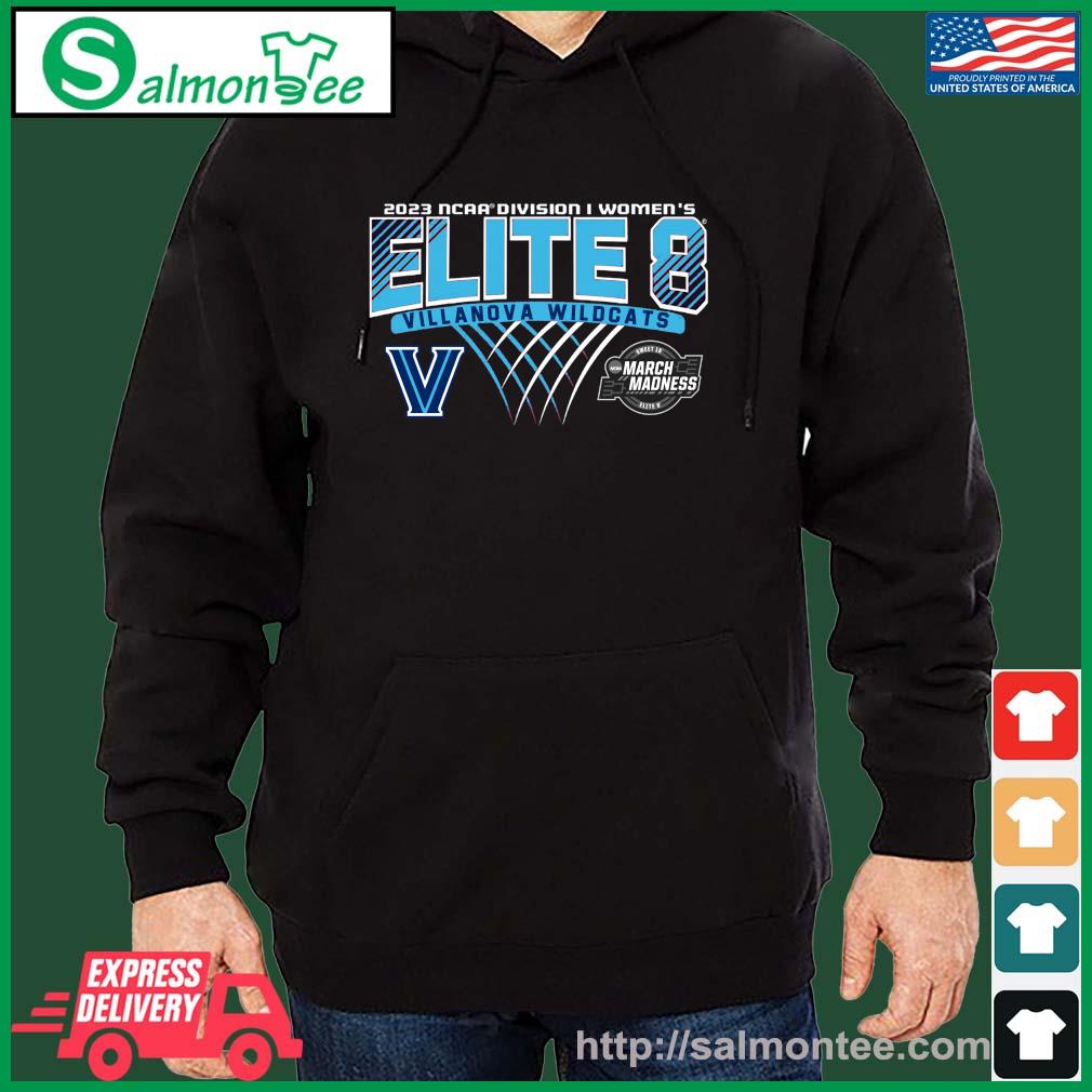 Best villanova Wildcats 2023 NCAA Women’s Basketball Elite Eight Shirt salmon black hoodie