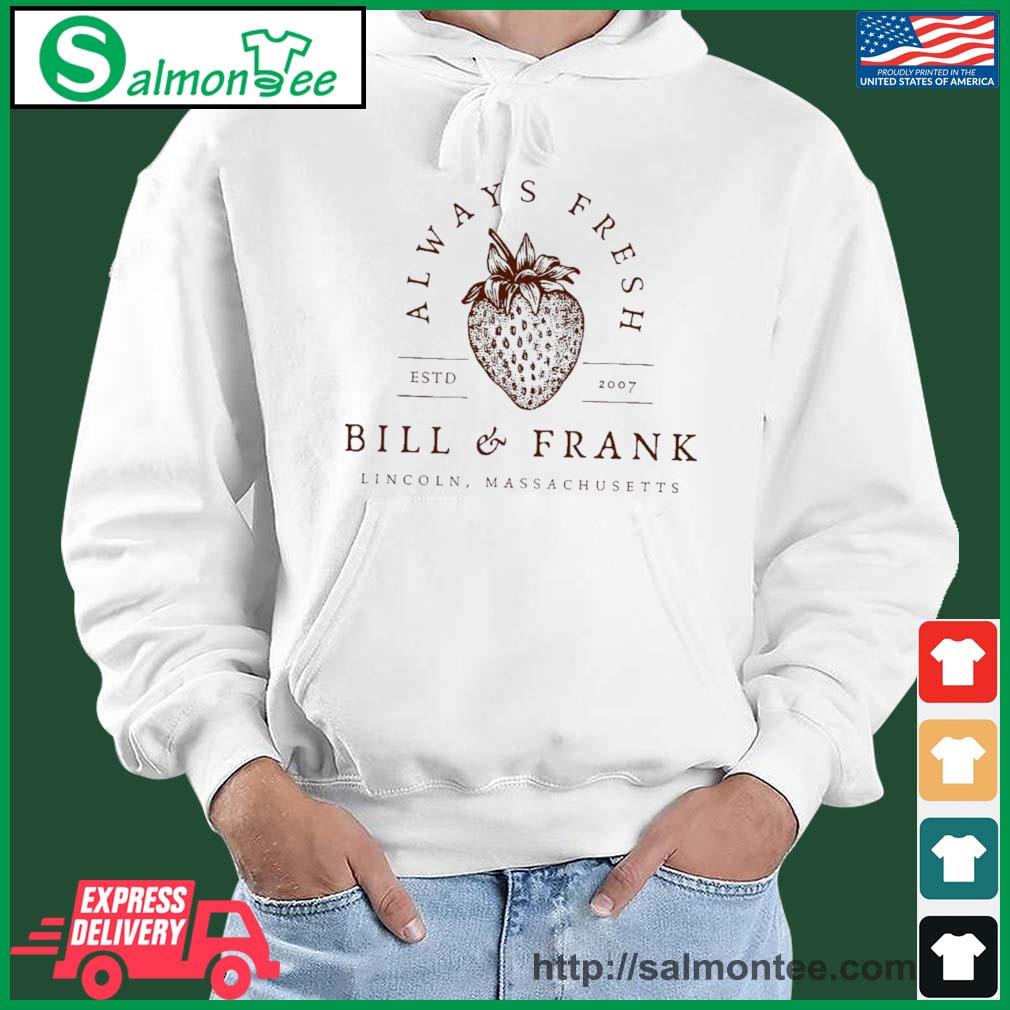 Bill And Frank Strawberry Shirt salmon white hoodie