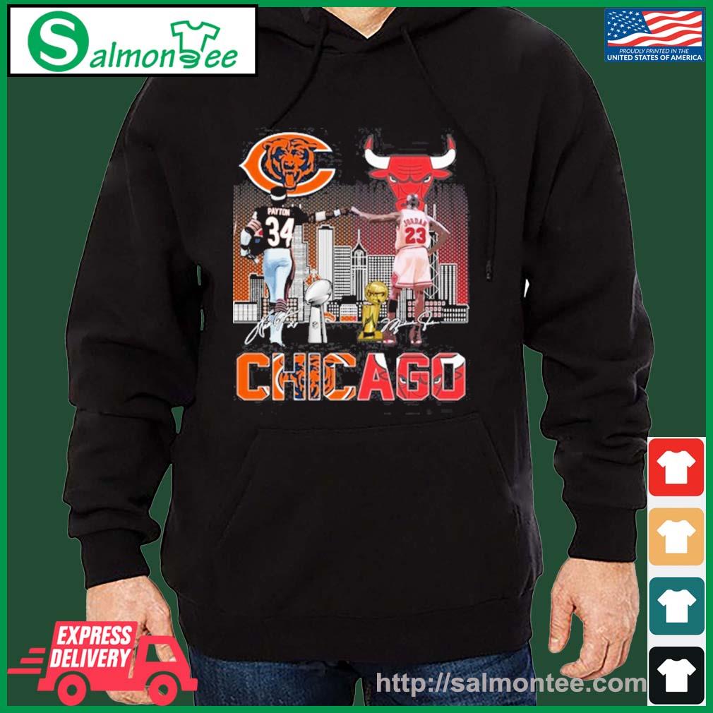 Walter Payton and Michael Jordan Chicago signatures shirt, hoodie, sweater,  long sleeve and tank top