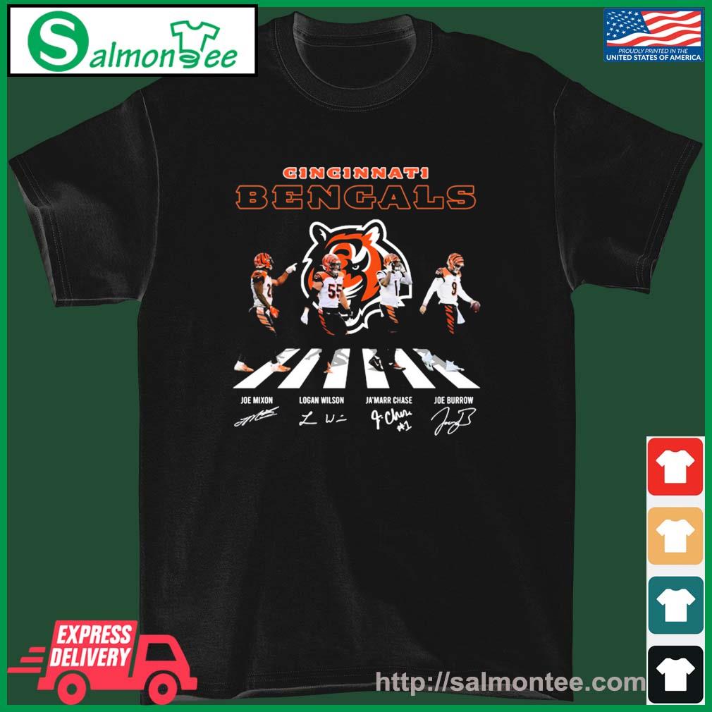 The Cincinnati Bengals Abbey Road Signatures T-Shirt,Sweater, Hoodie, And  Long Sleeved, Ladies, Tank Top