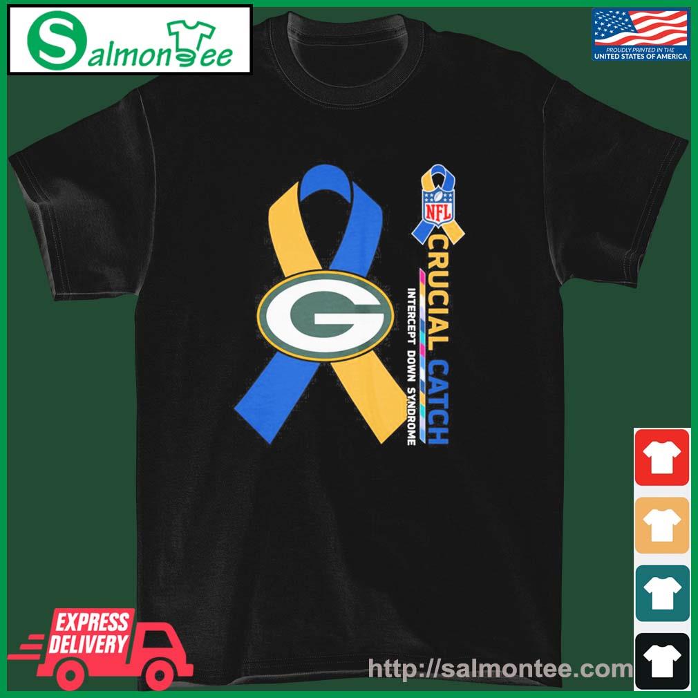 Crucial Catch Down Syndrome Green Bay Packers Shirt