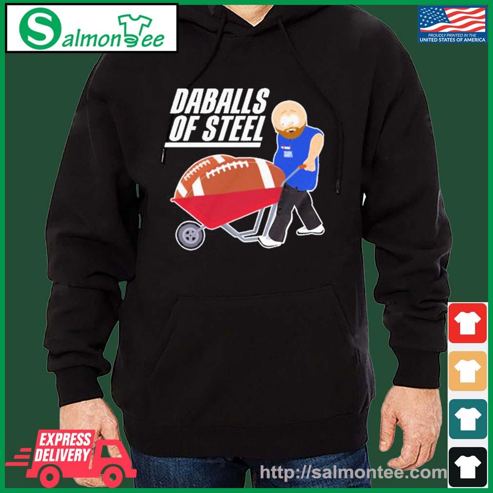 Daballs Of Steel Shirt salmon black hoodie