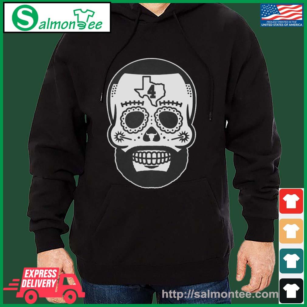 Dak Prescott Sugar Skull Shirt salmon black hoodie
