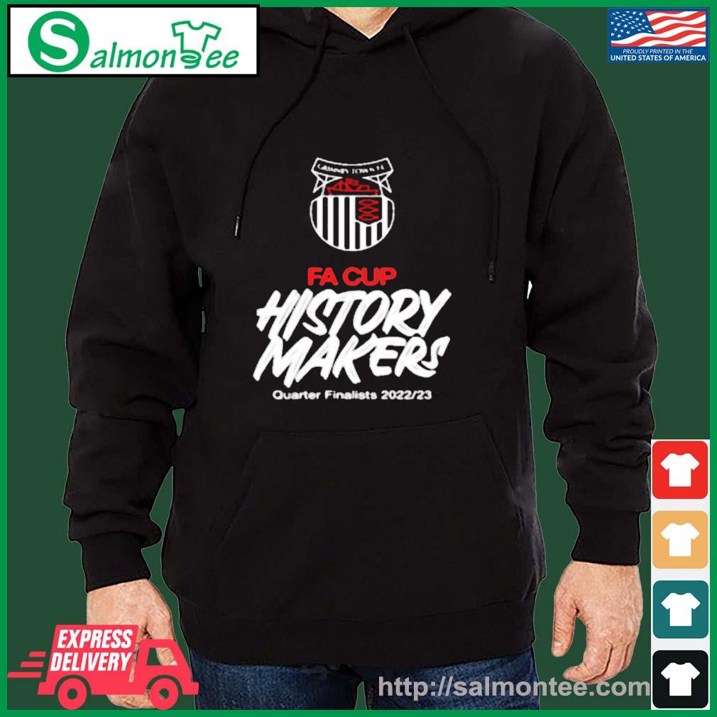 Grimsby Town History Makers Commemorative 2023 Shirt salmon black hoodie