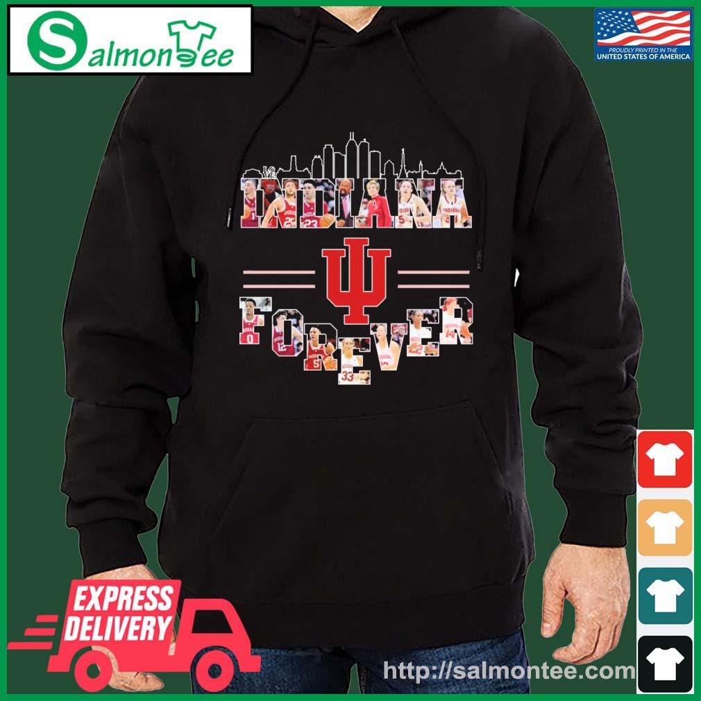 Indiana Forever Basketball Team Skyline Shirt salmon black hoodie