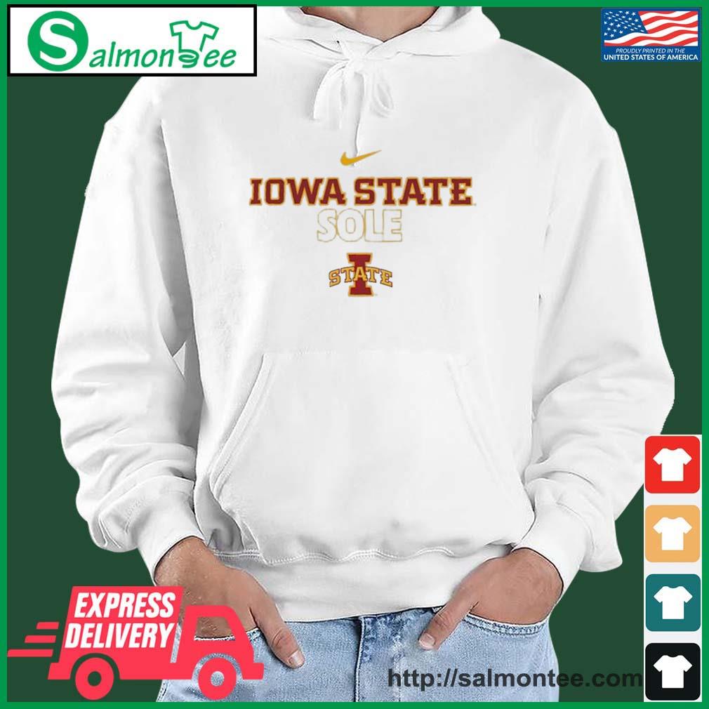 Iowa State Cyclones Basketball Nike Iowa State Sole Shirt salmon white hoodie
