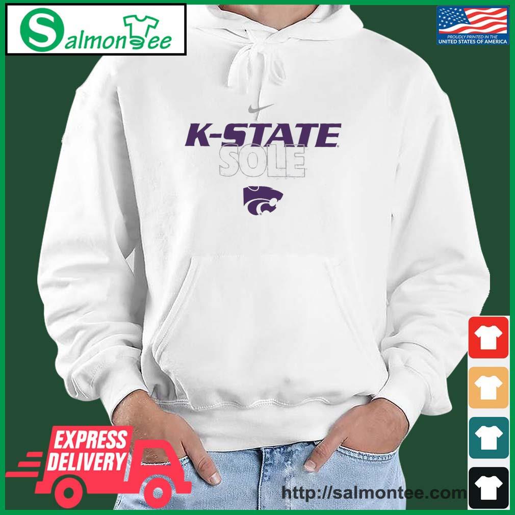 Kansas State Wildcats Men's K-State Sole s salmon white hoodie
