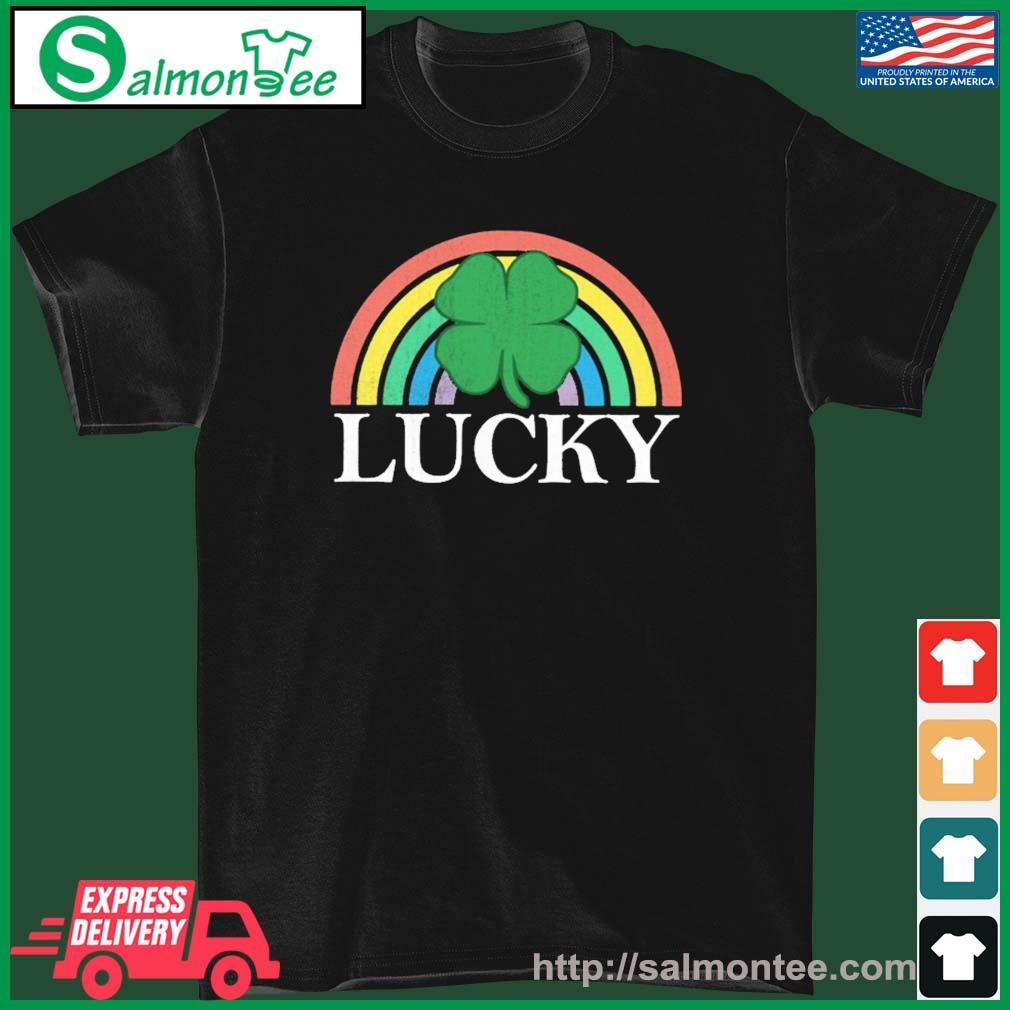Lucky Shamrock St. Patrick's Day Saint Paddy's Rainbow Irish Shirt