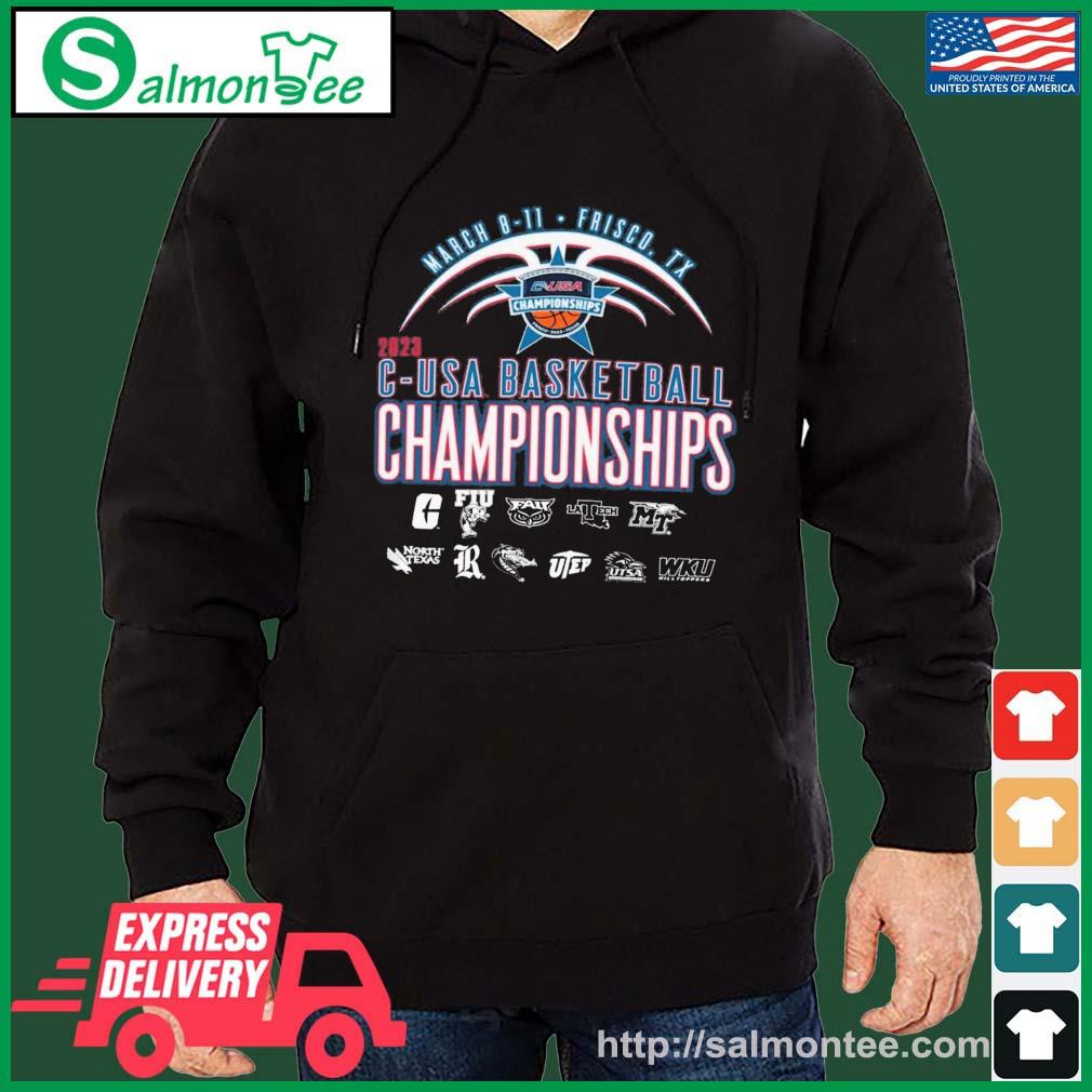 March 8-11 Conference USA Basketball Championship 2023 Shirt salmon black hoodie