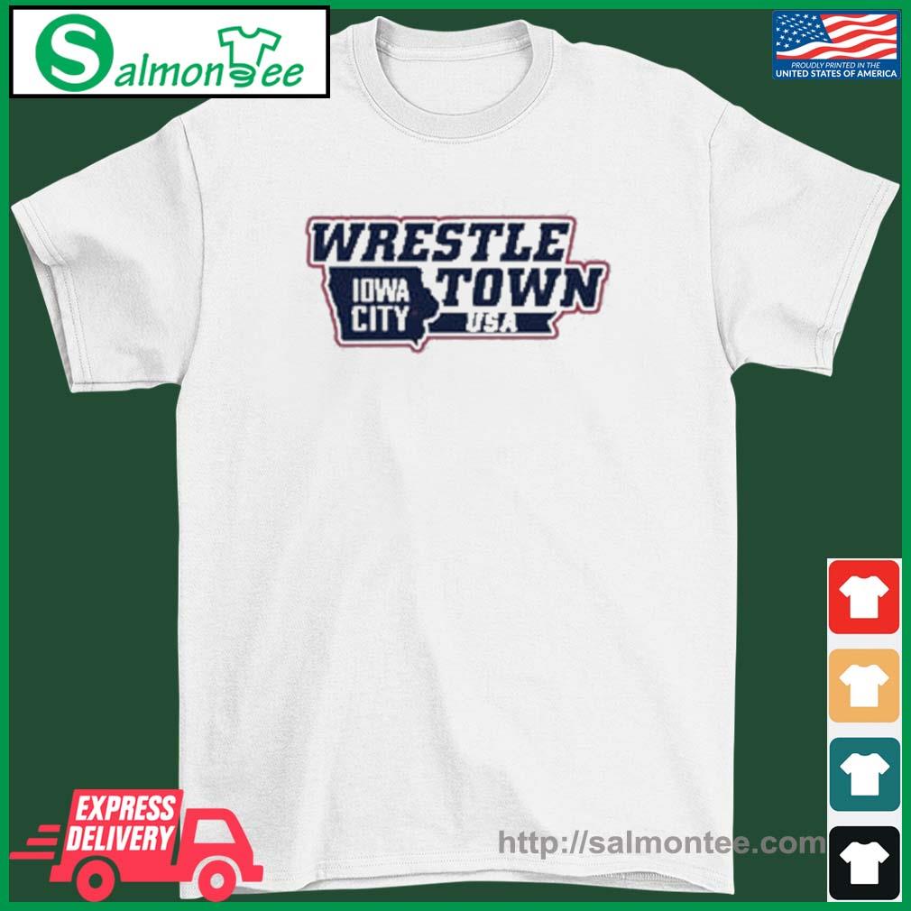 Men's Iowa City Wrestle Town Usa Shirt