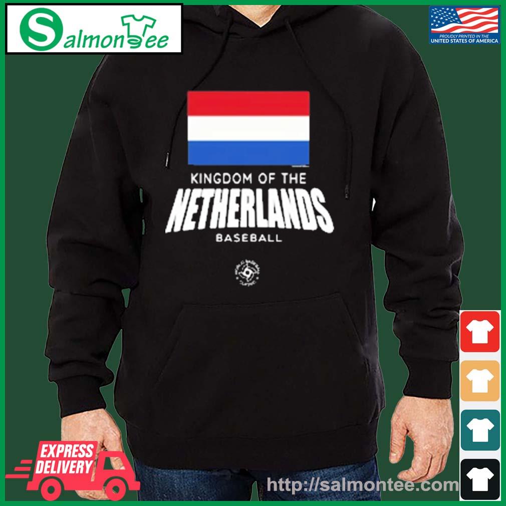 Netherlands Baseball Legends Official 2023 World Baseball Federation Shirt salmon black hoodie