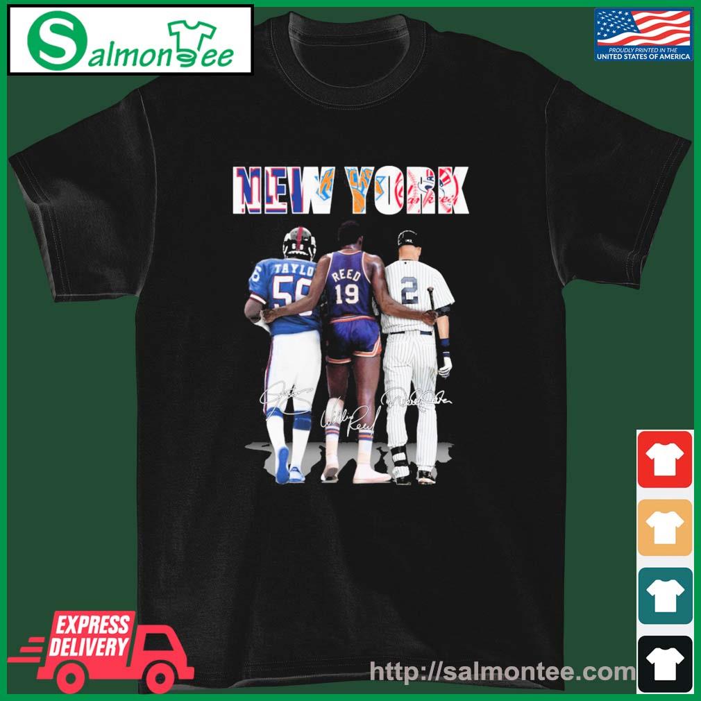 New York Giants New York Yankees New York Knicks and New York Rangers City  signatures 2023 shirt, hoodie, longsleeve tee, sweater