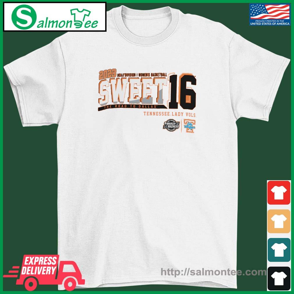 Nice 2023 NCAA DI Women's Basketball Sweet 16 Tennessee Lady Vols The Road To Dallas Shirt