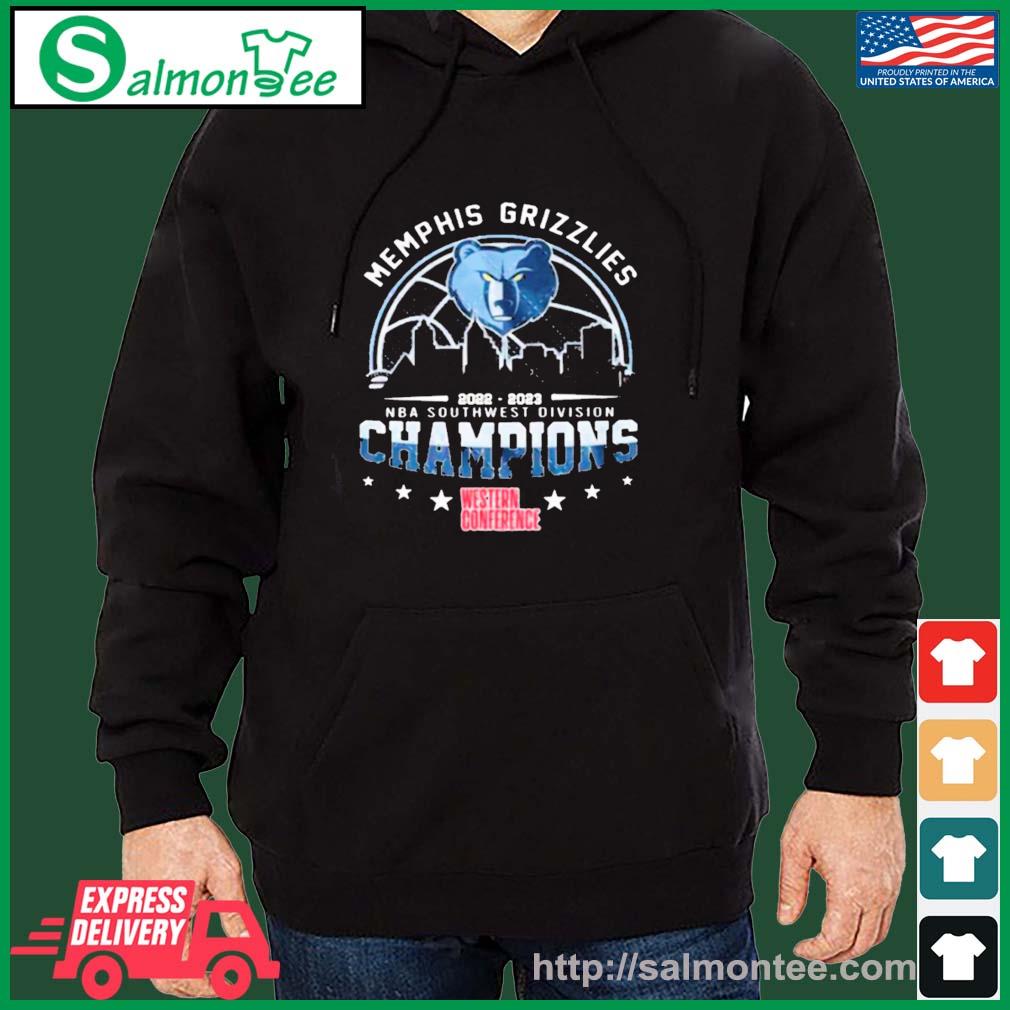 Nice memphis Grizzlies 2022-2023 NBA Southwest Division Champions Western Conference Shirt salmon black hoodie
