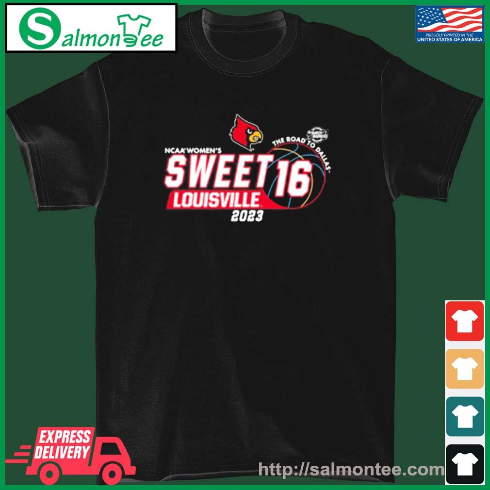 Official 2023 Louisville Cardinals Ncaa Sweet 16 The Road To Dallas Shirt