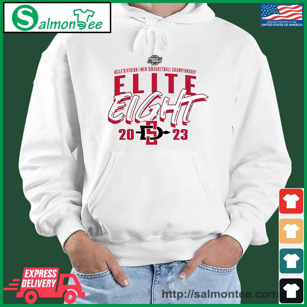 Official sDSU Men's Basketball Elite 8 2023 NCAA March Madness Shirt salmon white hoodie