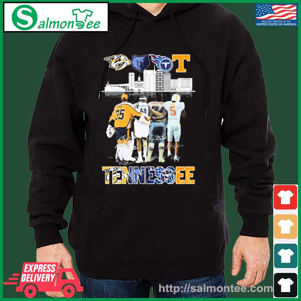 Tennessee Nashville Predators Memphis Grizzlies Tennessee Titans Tennessee  Volunteers Signature Shirt, hoodie, sweater and long sleeve