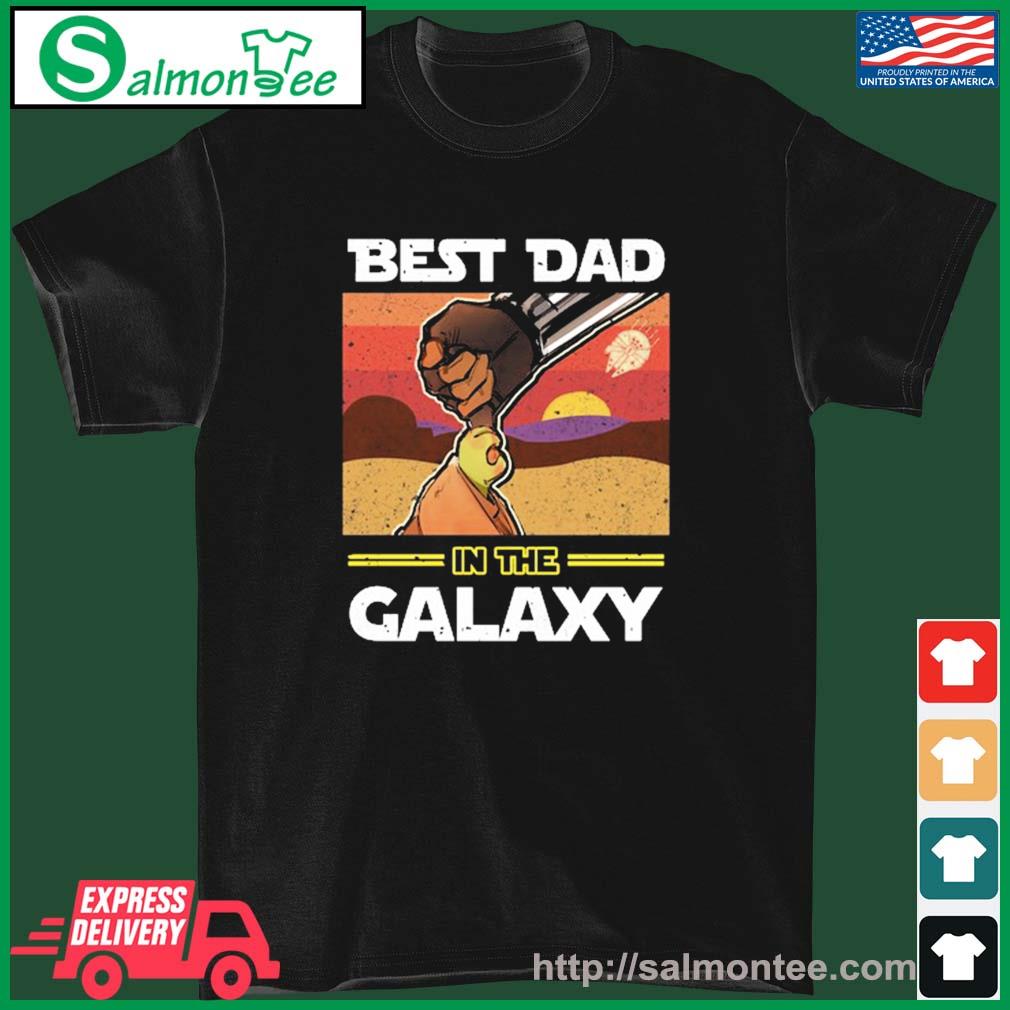 Original star Wars Baby Yoda Best Dad In The Galaxy Shirt