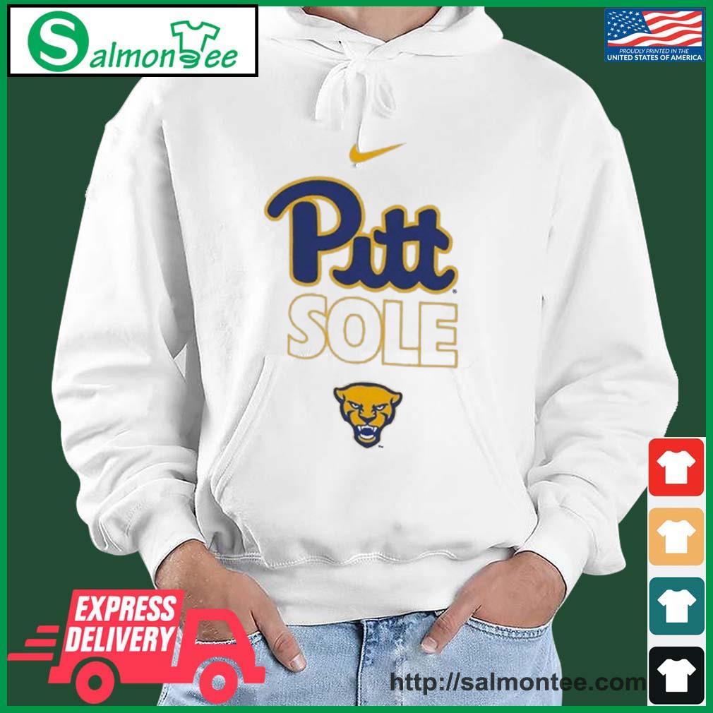 Pitt Panthers Basketball Nike Pitt Sole s salmon white hoodie