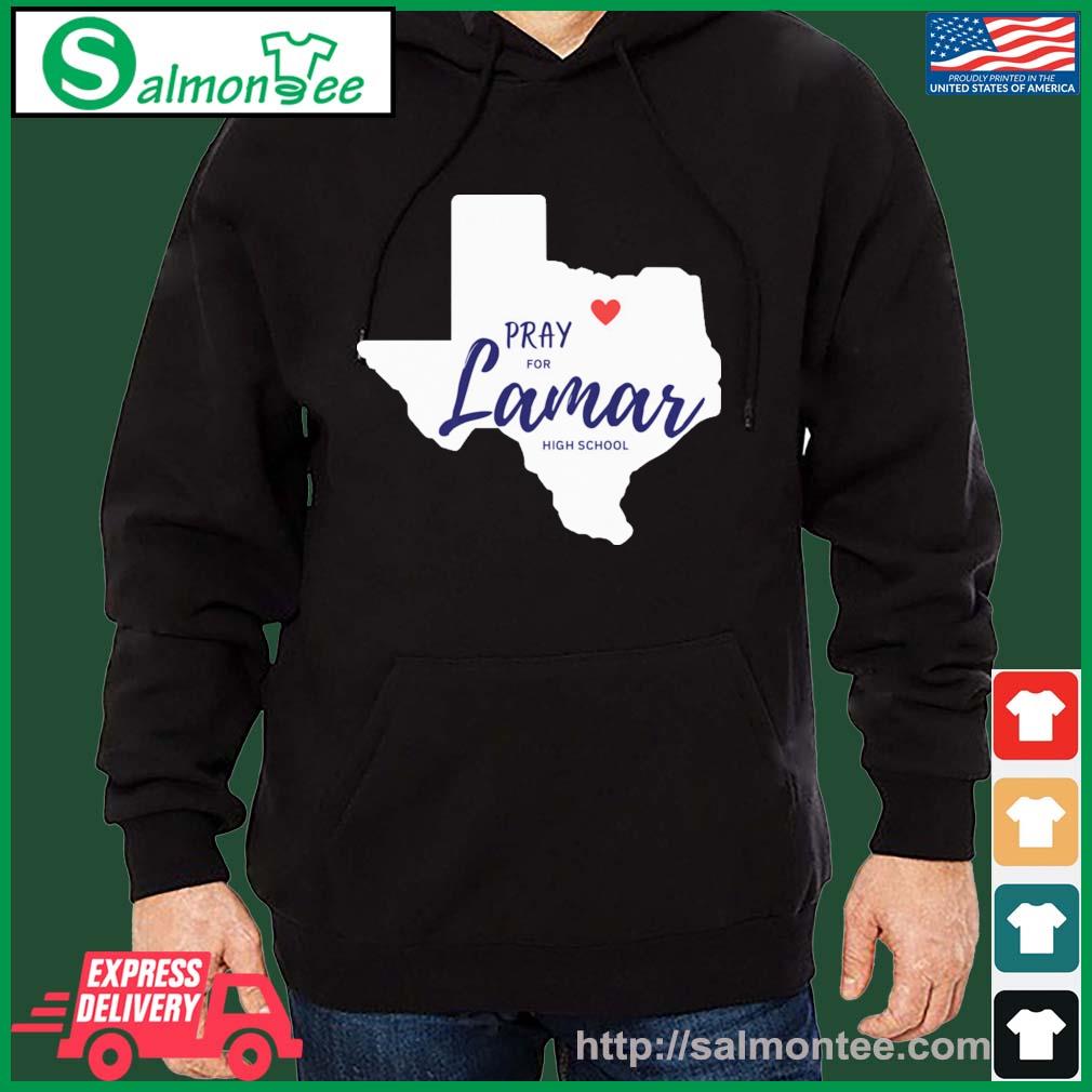 Pray For Lamar High School Shirt salmon black hoodie