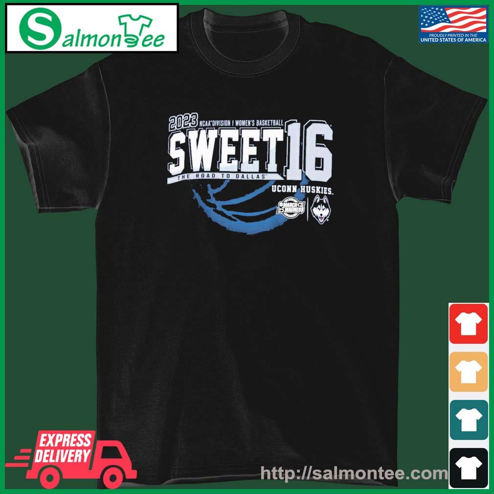 Premium 2023 NCAA DI Women's Basketball Sweet 16 Uconn Huskies The Road To Dallas Shirt