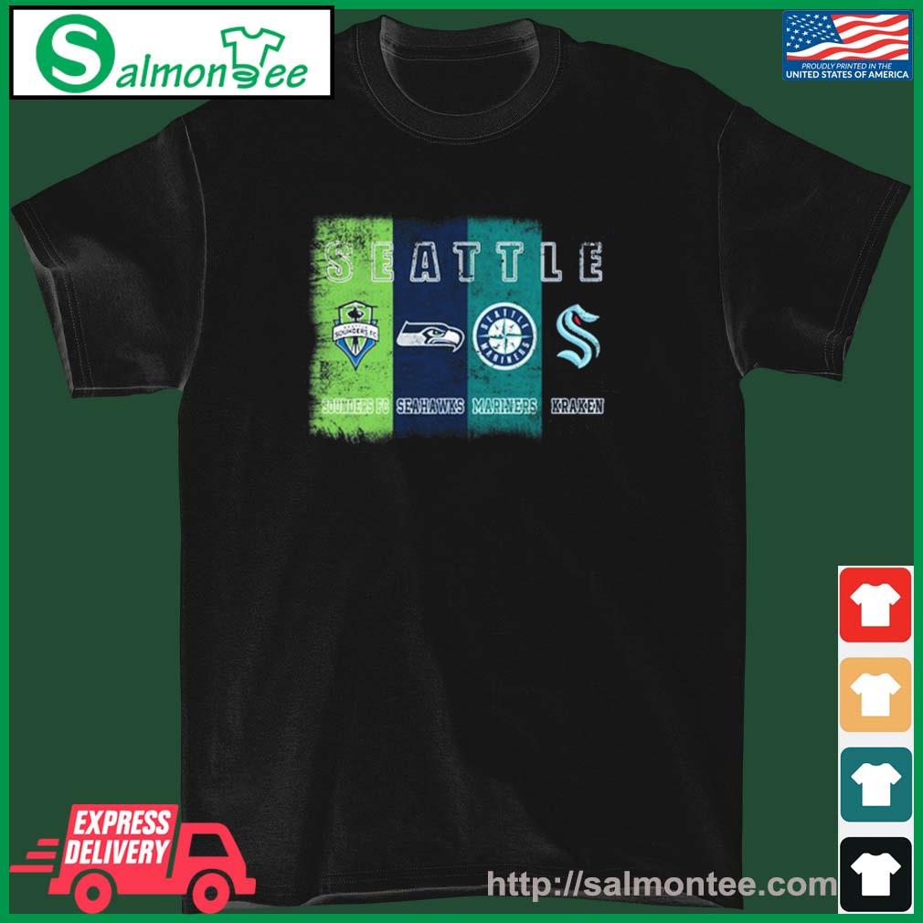 Seattle Sounders FC Seahawks Mariners and Kraken shirt, hoodie