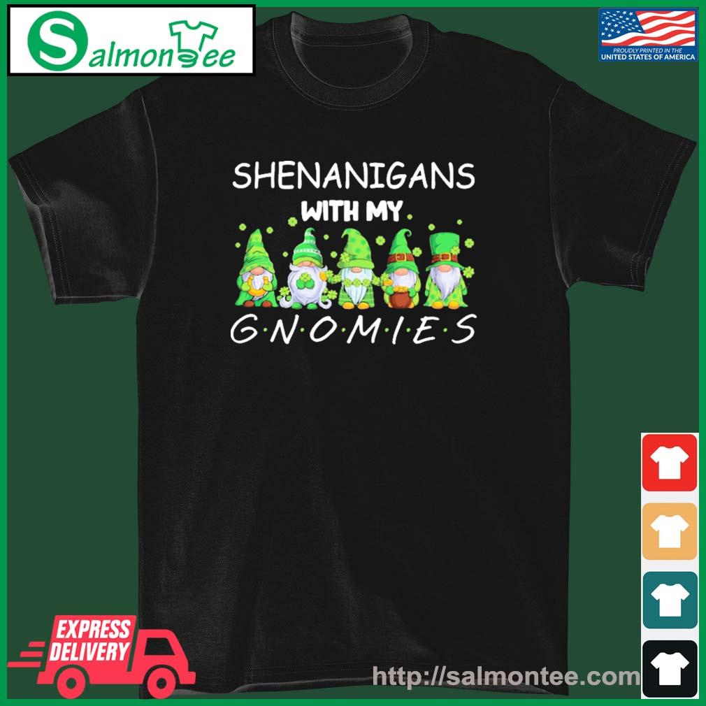Shenanigans With My Gnomies St Patrick's Day Gnome Shamrock