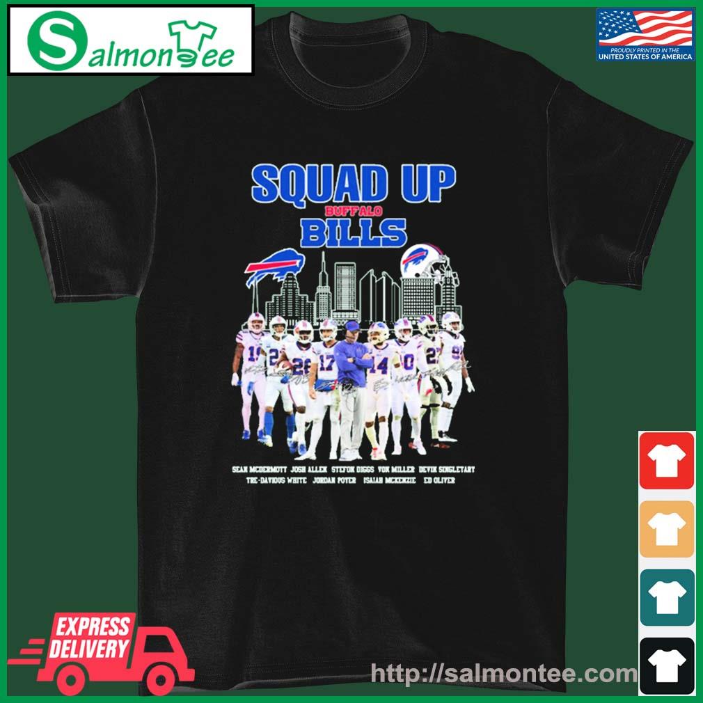 Squad Up Buffalo Bills Sean Mcdermott Josh Allen Stefon Diggs Shirt -  Teespix - Store Fashion LLC